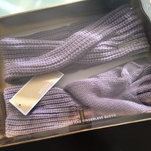 Michael Kors Headband & Glove Set